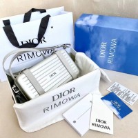 Christian Dior Dior x Rimowa Personal Clutch Aluminum White