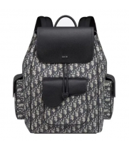 Рюкзак Christian Dior Saddle Oblique Black Beige