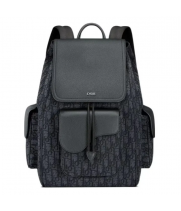 Рюкзак Christian Dior Saddle Oblique Black