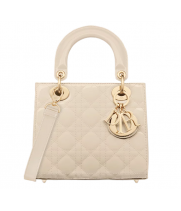 Сумка Christian Dior Lady Patent Cannage Dusty Ivory