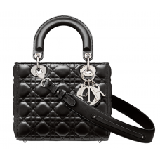 Сумка Christian Dior Lady Mate Black Silver