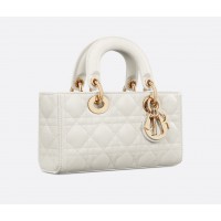 Сумка Christian Dior Lady D-Joy Patent Cannage White