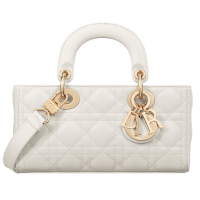 Сумка Christian Dior Lady D-Joy Patent Cannage White