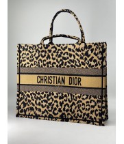 Сумка Dior Book tote леопардовая 