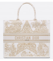 Сумка Dior Book Tote большая золотистая
