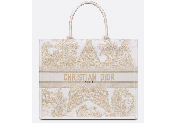 Сумка Dior Book Tote большая золотистая