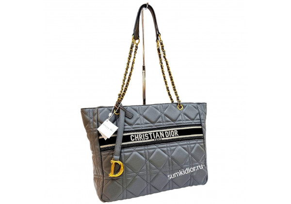 Сумка Christian Dior Shopping Bag серая