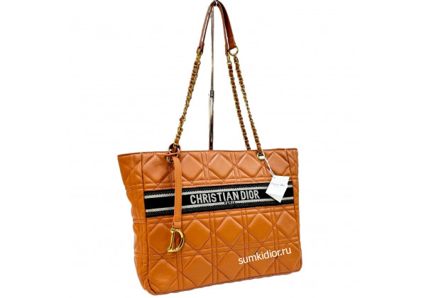Сумка Christian Dior Shopping Bag оранжевая