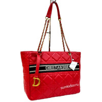 Сумка Christian Dior Shopping Bag красная
