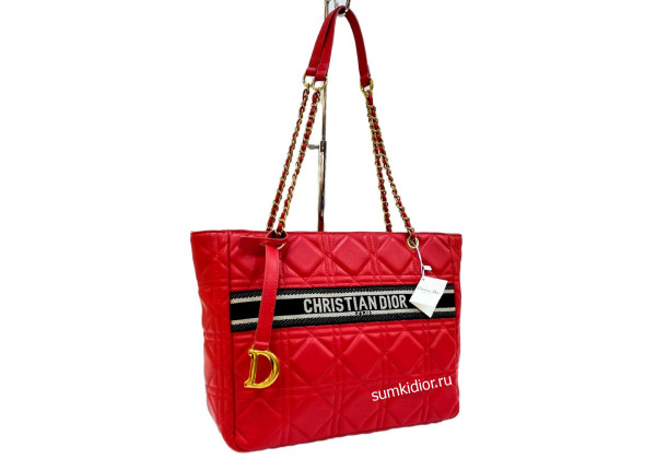 Сумка Christian Dior Shopping Bag красная