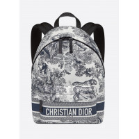 Рюкзак Christian Dior Travel с принтом синий
