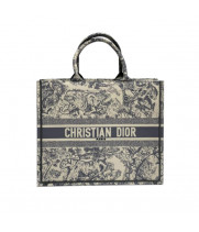 Сумка Christian Dior Book Tote текстильная с принтом