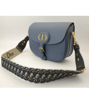 Женская сумка Christian Dior Bobby темно-синяя
