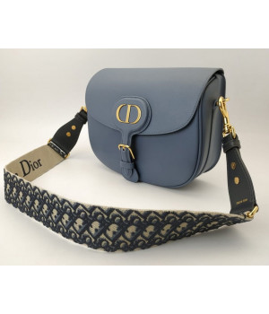 Женская сумка Christian Dior Bobby темно-синяя