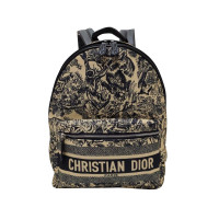 Рюкзак Christian Dior Travel с принтом бежево-черный