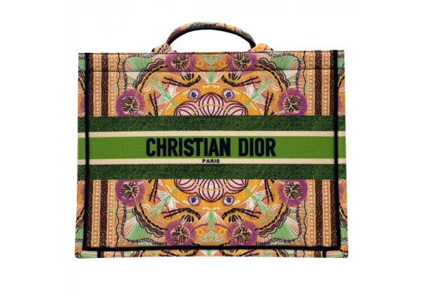 Женская сумка Christian Dior Book Tote оранжевая