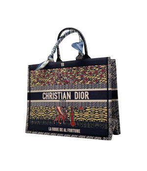 Женская сумка Christian Dior Book Tote с логотипом мульти