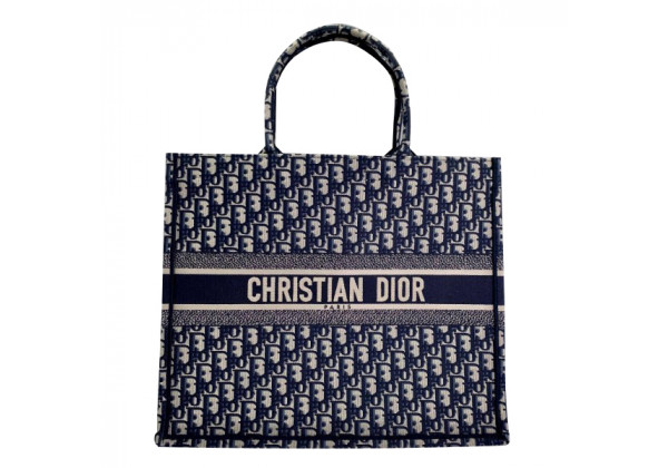 Сумка Christian Dior Book Tote (Диор Гоблен) с принтом черно-белая