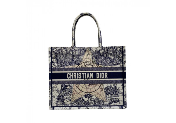 Сумка Christian Dior Book Tote с принтом звезды