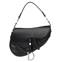 Мужская сумка Christian Dior Saddle через плечо черная